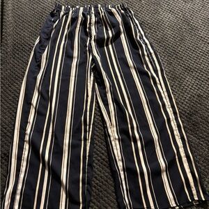 Striped Wide-Leg Pants